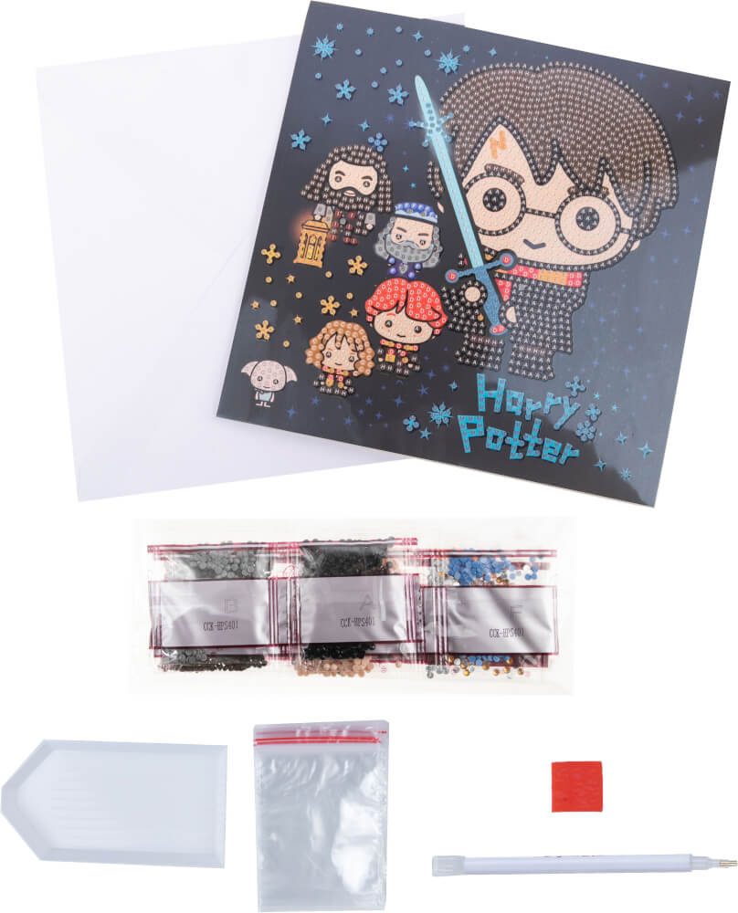 Harry Potter - Crystal Art Grußkarte - Harry Potter Family