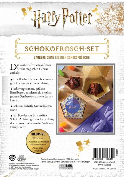 Harry Potter - Schokofrosch - Pralinen-Form inkl. Sammelkarten
