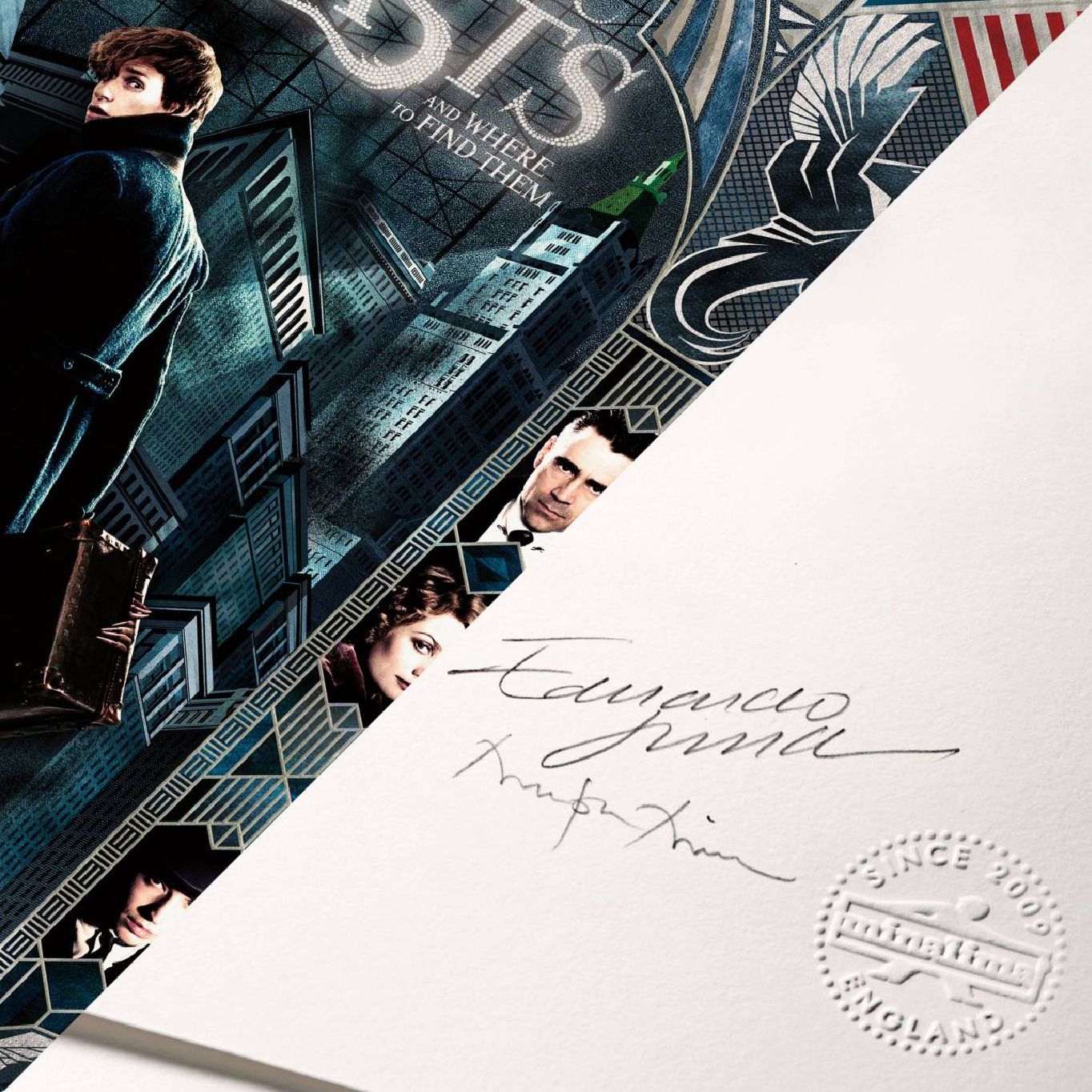 Phantastische Tierwesen - Special Release Poster 1 - LIMITED EDITION (11/250) gerahmt