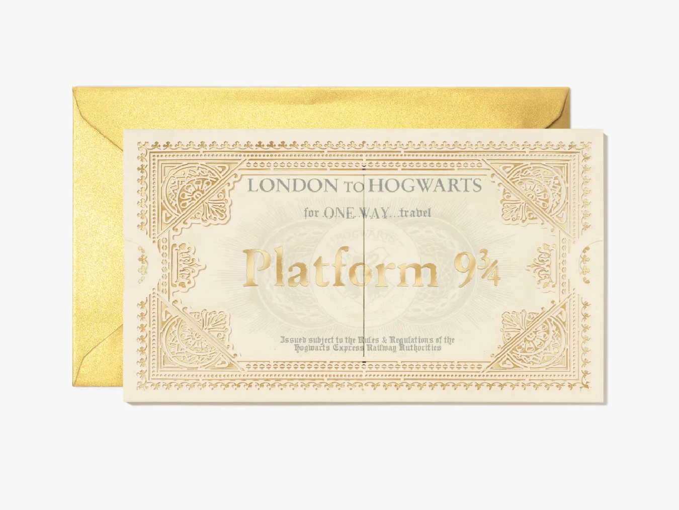 Harry Potter - 3D Grußkarte - Hogwarts Express Ticket