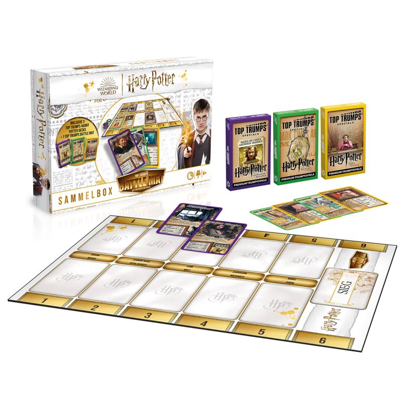 Harry Potter - Battle Mat inkl. drei Top Trumps