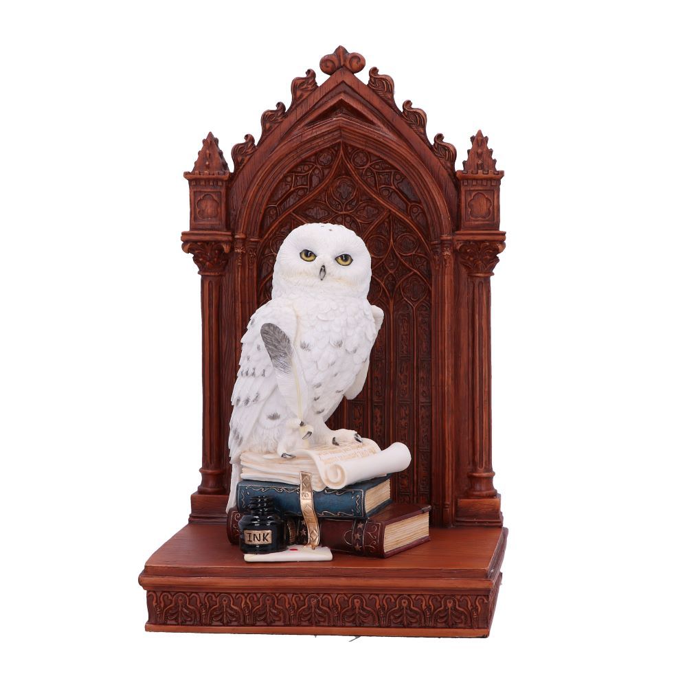 Hedwig Schneeule "Des Schreibers Begleiter" - Statue (23,5 cm)