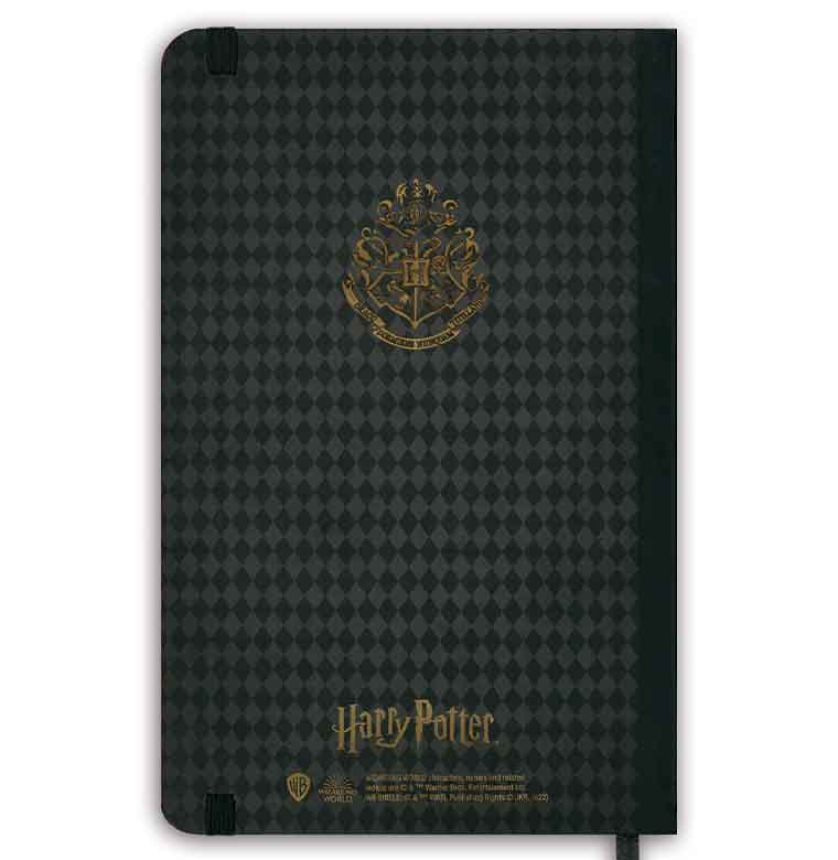 Harry Potter - Hogwarts Logo Gold - Hardcover Notizbuch A5
