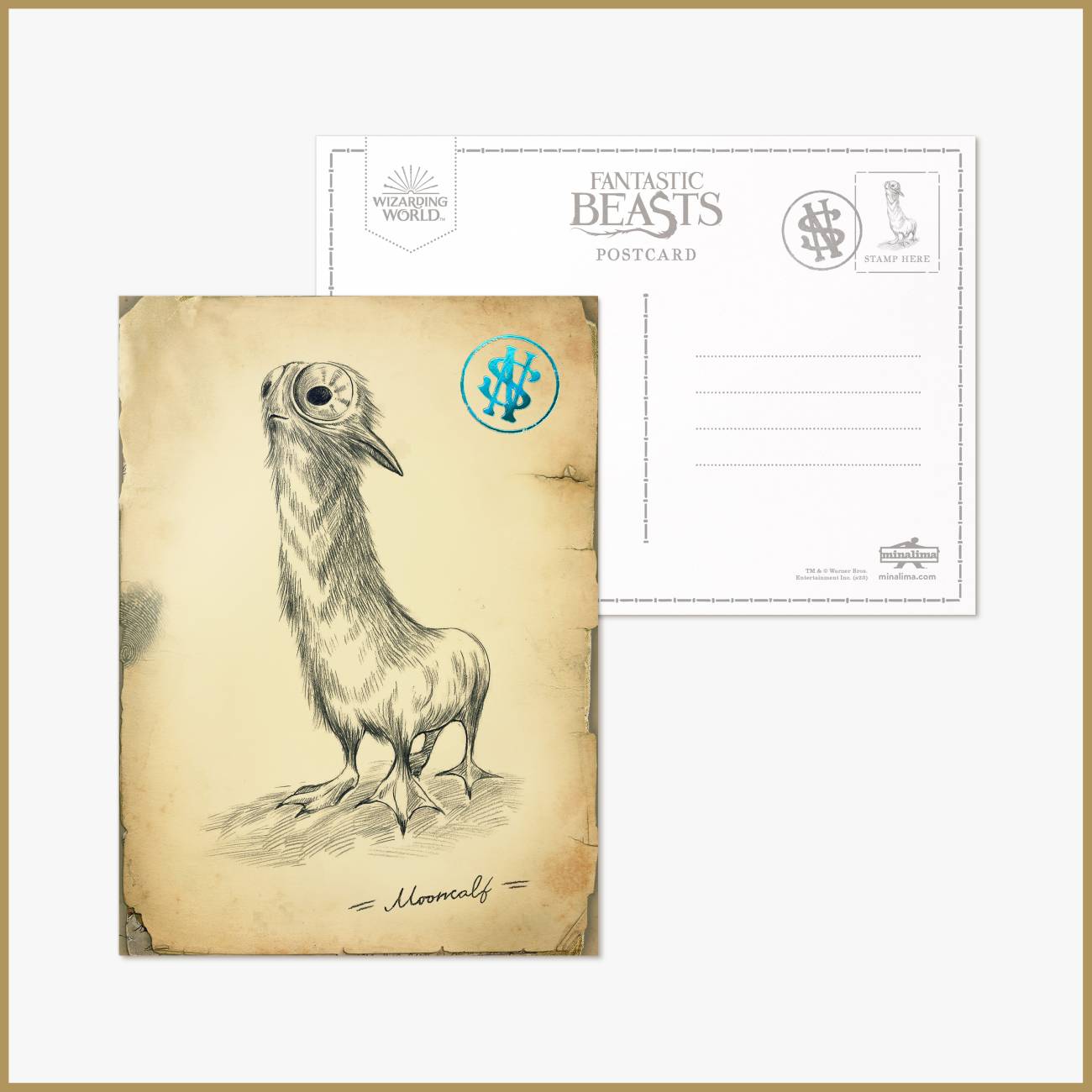 Phantastische Tierwesen - Mystery Postkarte - Newt Scamander´s Field Journal (Series 01)