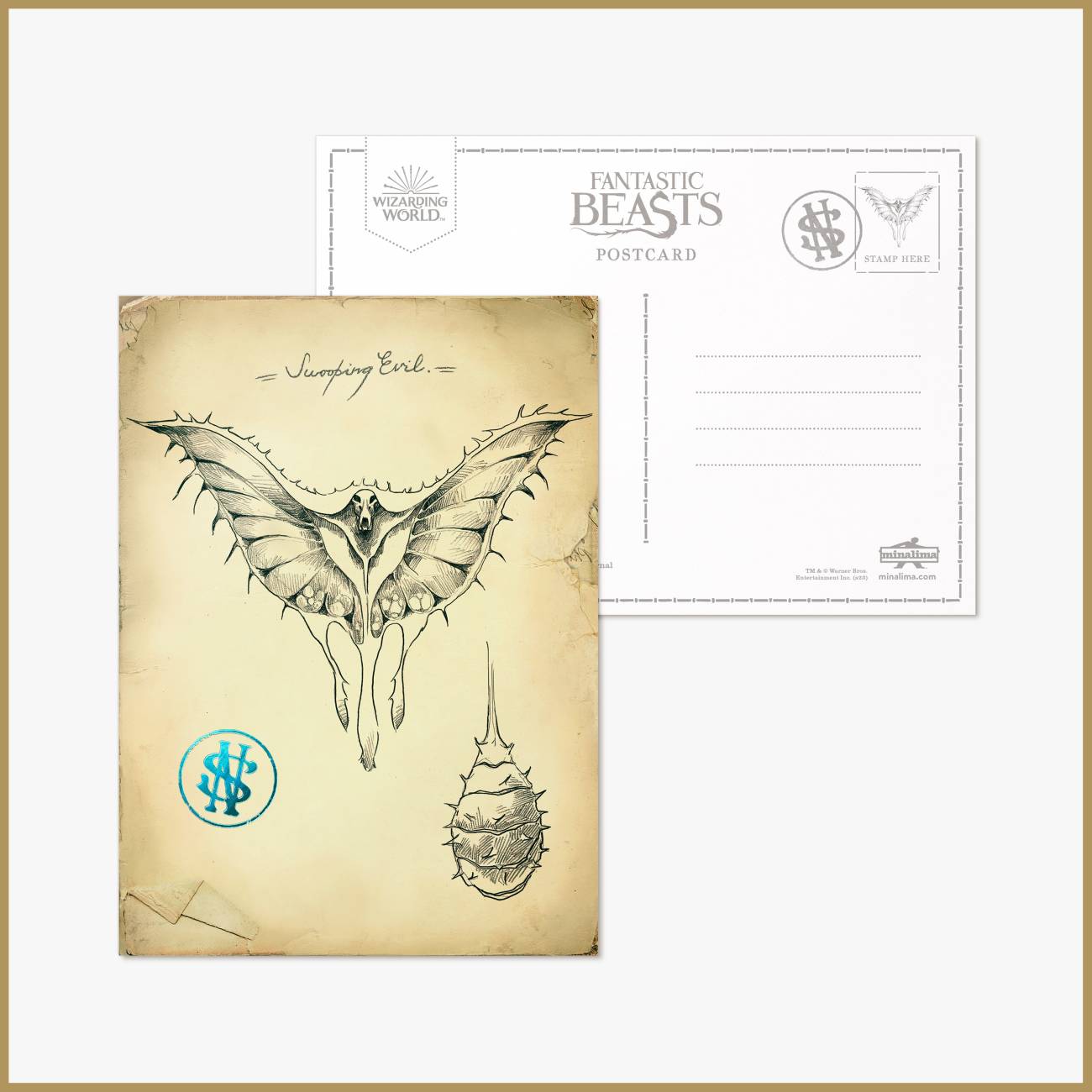 Phantastische Tierwesen - Mystery Postkarte - Newt Scamander´s Field Journal (Series 01)