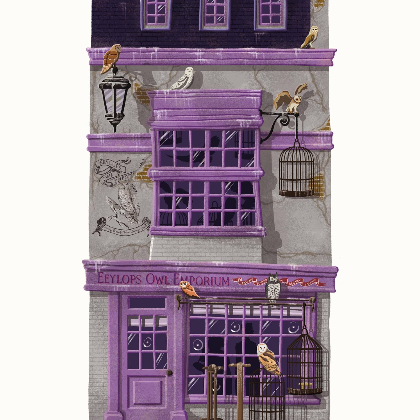 Harry Potter - Kunstdruck - Spellbinding Shops: Eyelops Owl Emporium