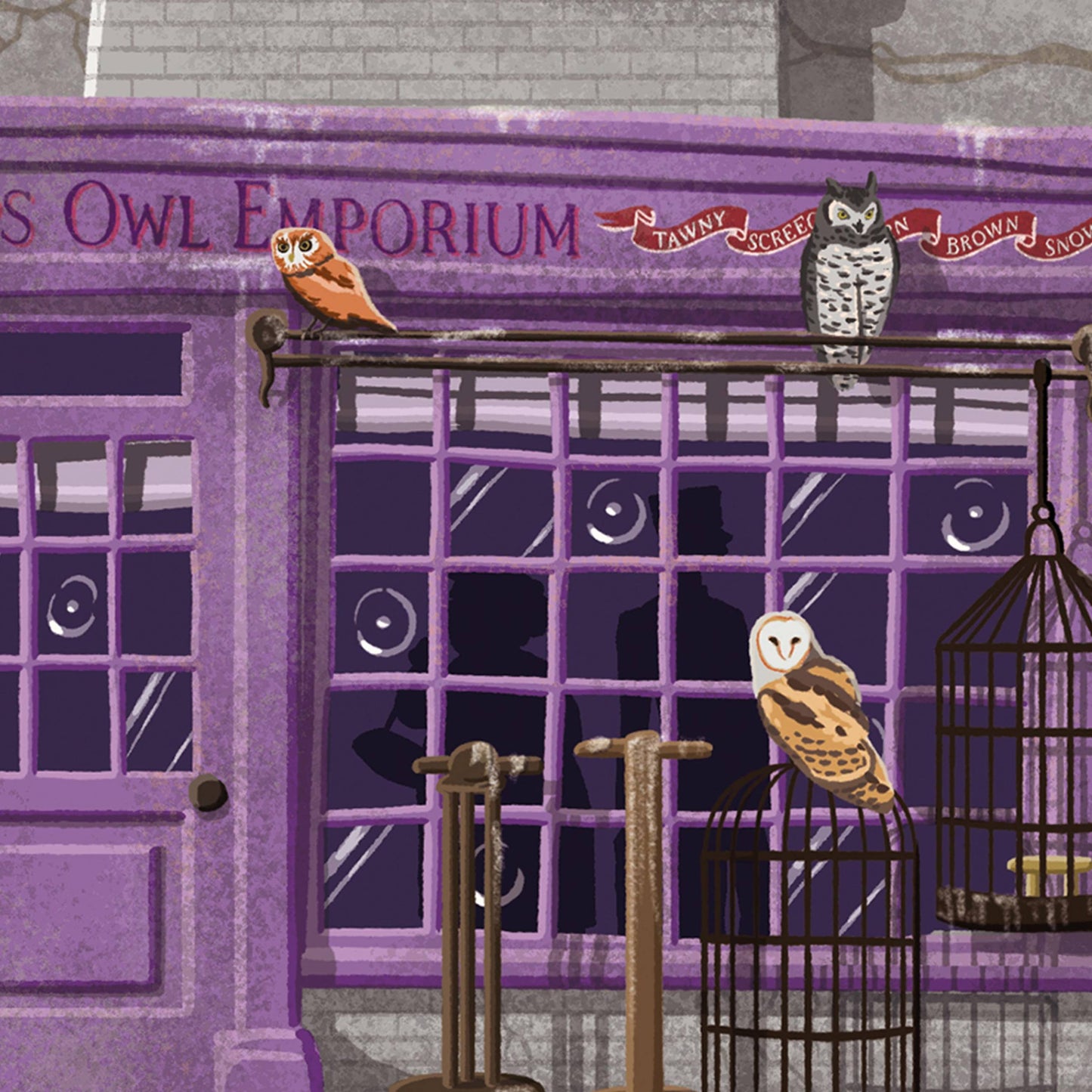 Harry Potter - Kunstdruck - Spellbinding Shops: Eyelops Owl Emporium