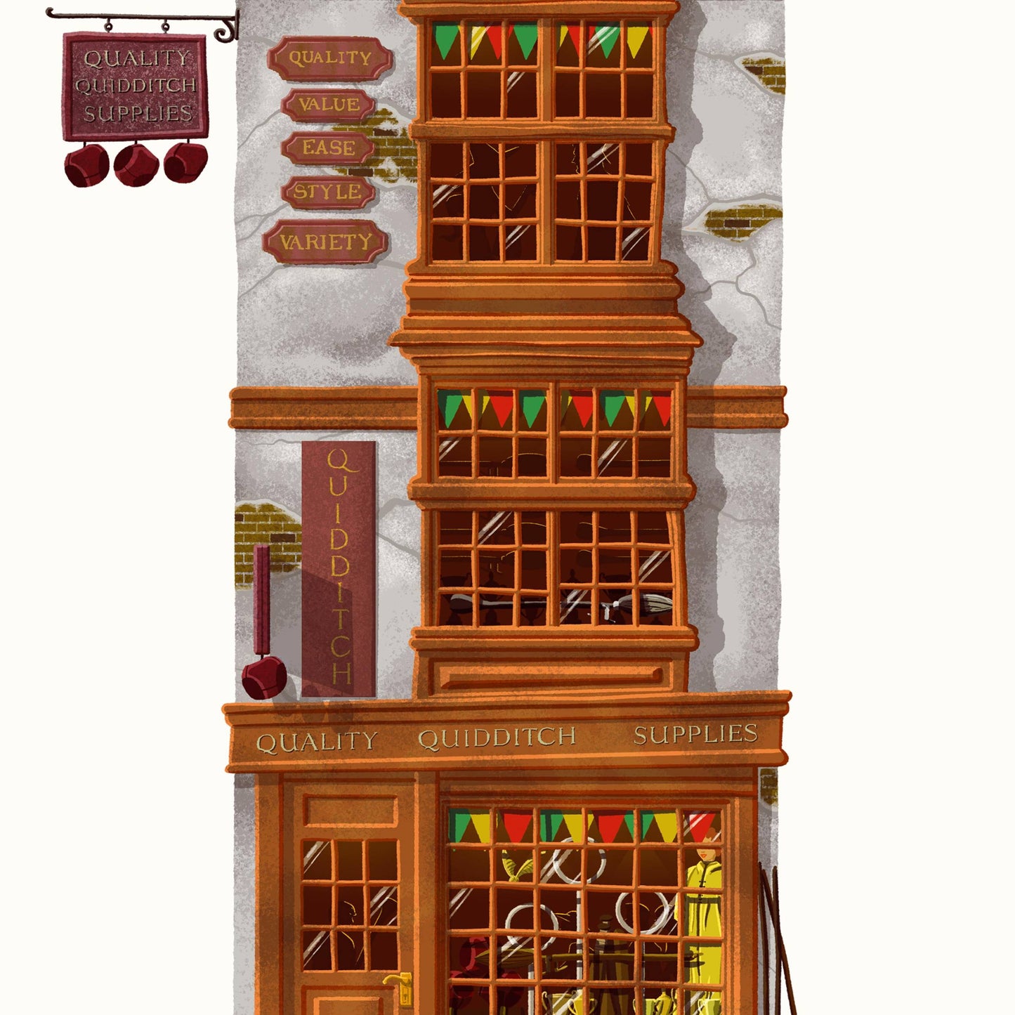Harry Potter - Kunstdruck - Spellbinding Shops: Quality Quidditch Supplies