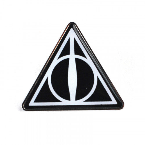 Harry Potter - Ansteck-Button - Heiligtümer des Todes (schwarz/ silber)