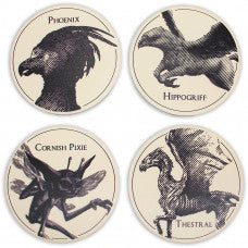 Harry Potter - Untersetzer 4er Set - Magische Kreaturen