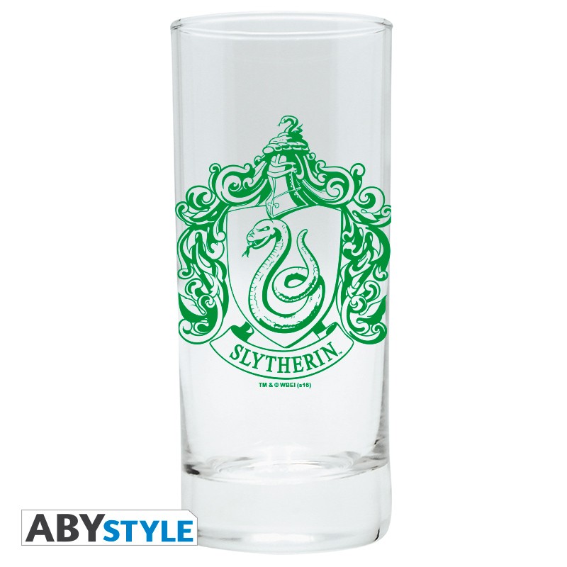 Harry Potter - Glas 3er Set - Hogwarts, Gryffindor u. Slytherin