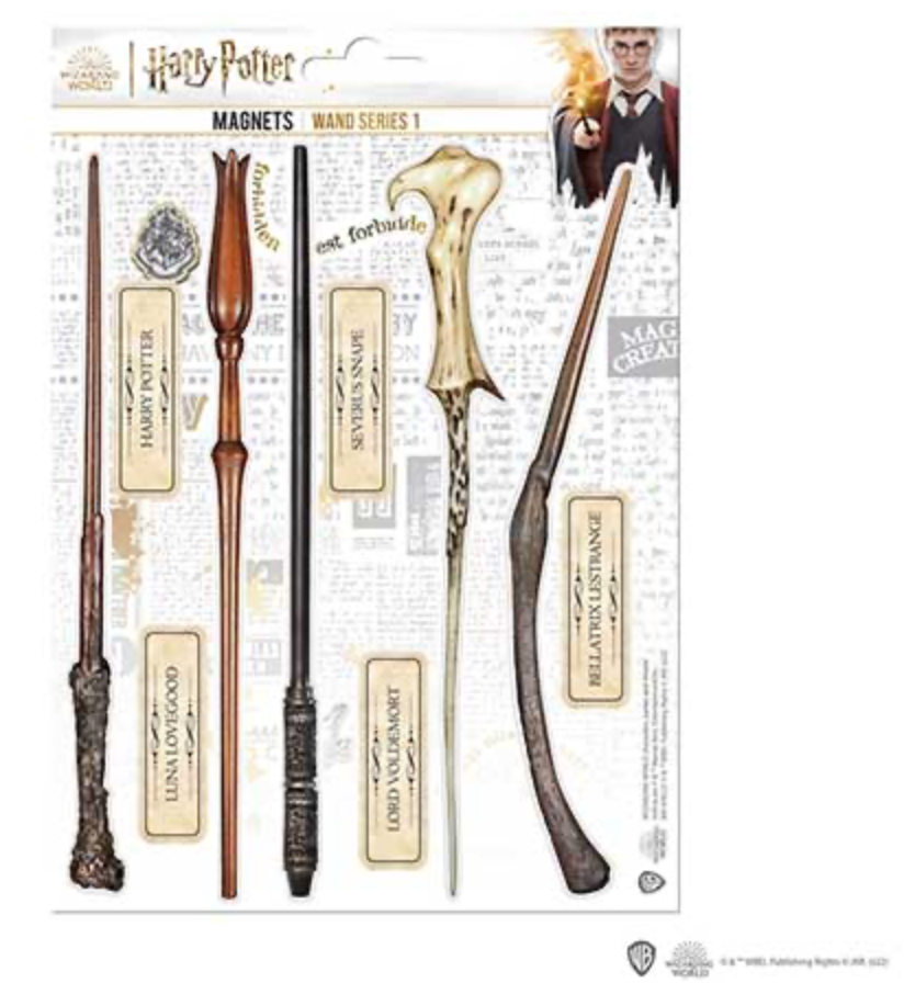 Harry Potter - Schaumstoff-Magnet Set - Zauberstäbe (Serie 1)