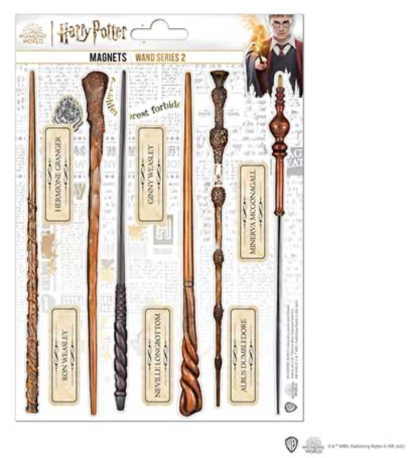 Harry Potter - Schaumstoff-Magnet Set - Zauberstäbe (Serie 2)
