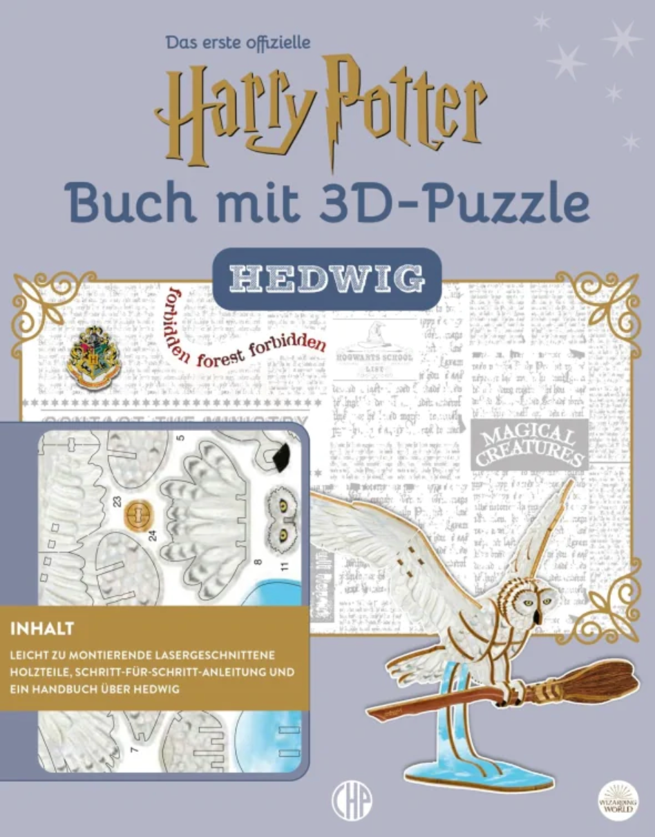 Harry Potter - Buch mit 3D Puzzle - Hedwig