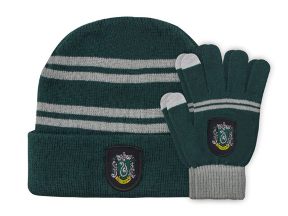 Harry Potter - Slytherin - Mütze und Handschuhe Set