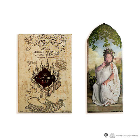 Harry Potter - Magnet Set - Karte des Rumtreibers & Fette Dame