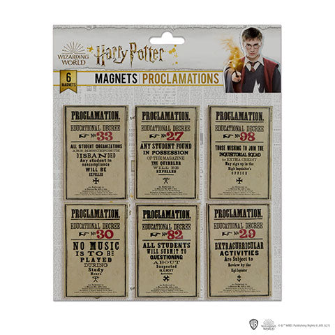 Harry Potter - Magnet Set - Proklamationen
