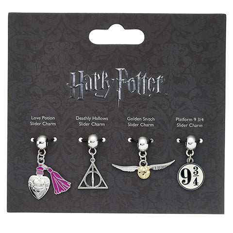 Harry Potter - Charm Anhänger-Set - Schnatz/Heiligtümer/Trank/Platform 9/3