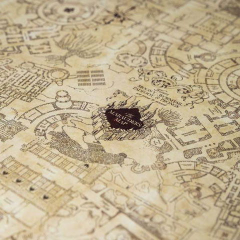 Harry Potter - Geschenkpapier - Karte des Rumtreibers