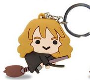 Harry Potter - 3D Schlüsselanhänger Chibi - Hermine auf Flugbesen