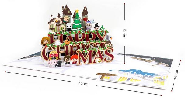 Harry Potter - 3D Pop-Up Karte - Harry Christmas