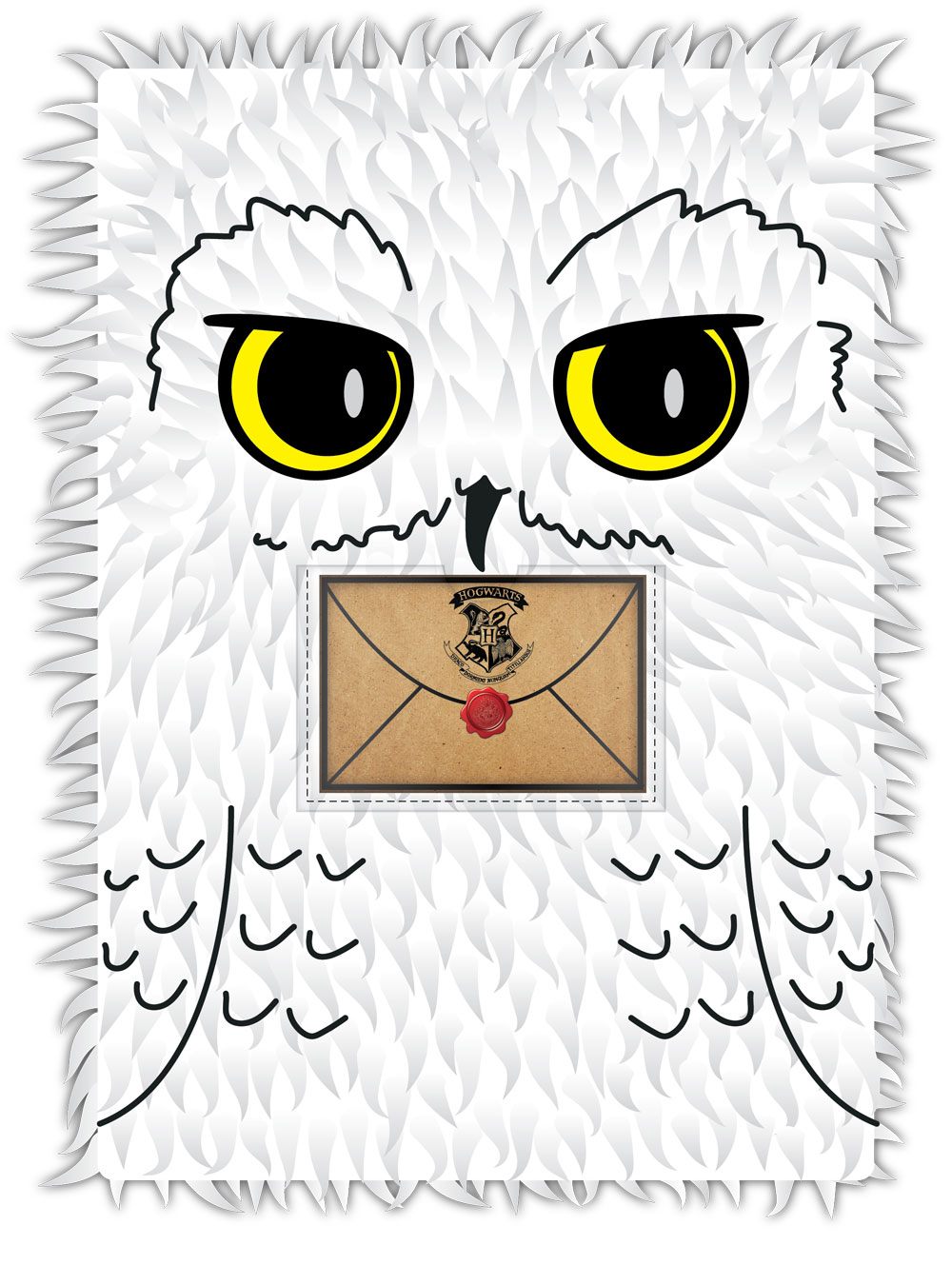 Harry Potter - A5 Notizbuch - Hedwig Plüsch