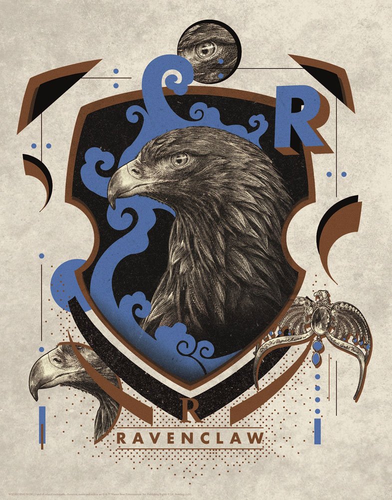 Harry Potter - Kunstdruck - Ravenclaw (36 x 28 cm)