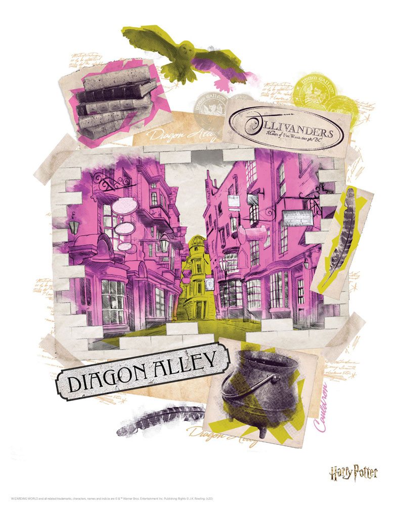 Harry Potter - Kunstdruck - Winkelgasse (36 x 28 cm)