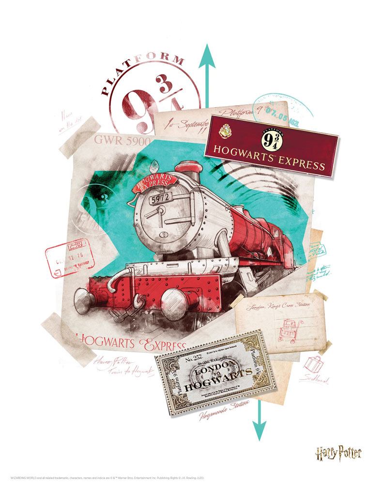Harry Potter - Kunstdruck - Hogwarts Express (36 x 28 cm)