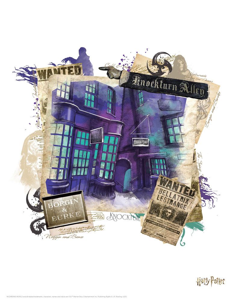 Harry Potter - Kunstdruck - Nockturngasse (36 x 28 cm)