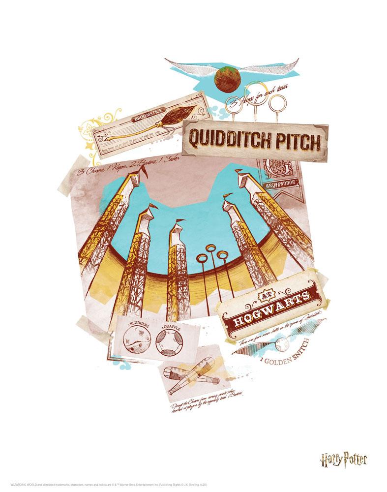 Harry Potter - Kunstdruck - Quidditch (36 x 28 cm)