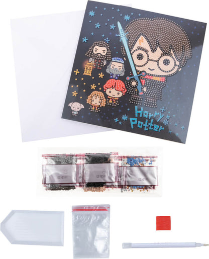 Harry Potter - Crystal Art Grußkarte - Harry Potter Family