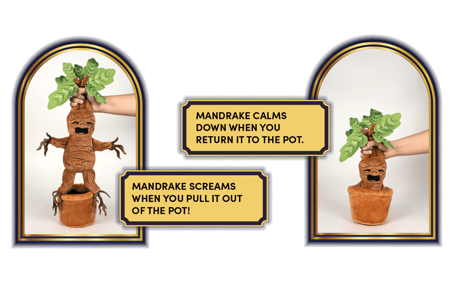 Harry Potter - Plüschfigur - Alraune/Mandrake mit Sound (25 cm)
