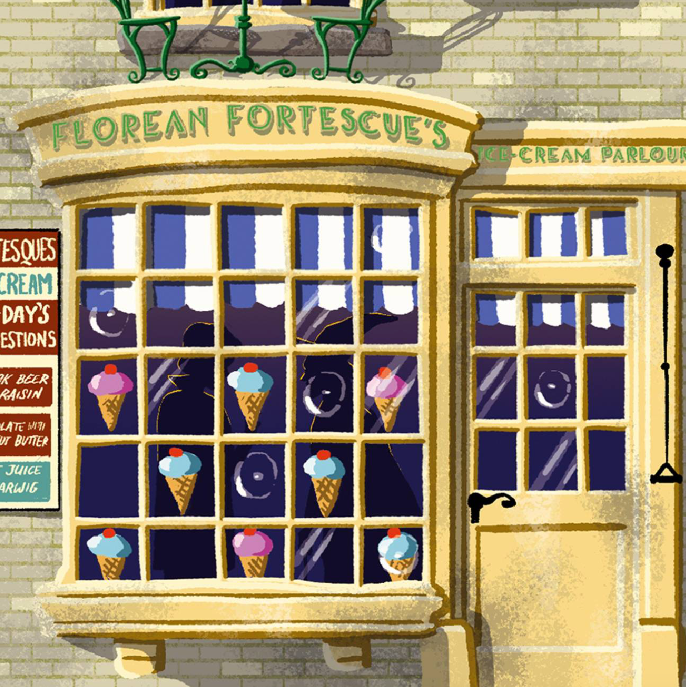 Harry Potter - Kunstdruck - Spellbinding Shops: Florean Fortescue´s Ice-Cream Parlour