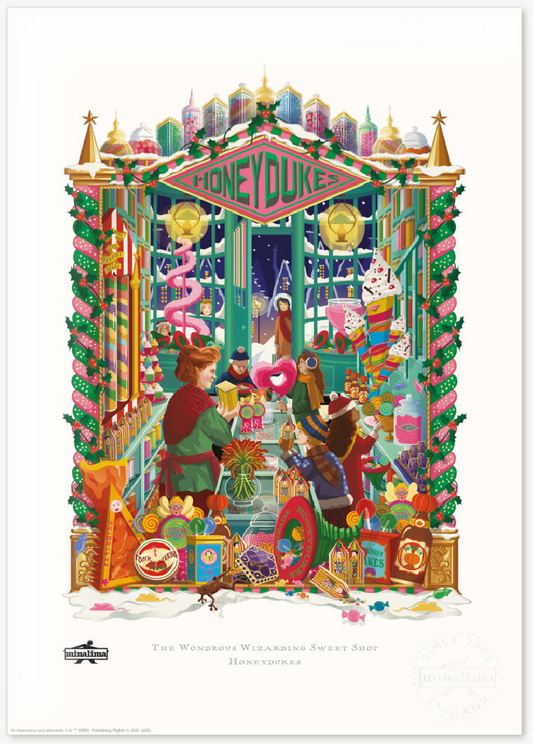 Harry Potter - Kunstdruck - The Wondrous Wizarding Sweet Shop "Honeydukes"