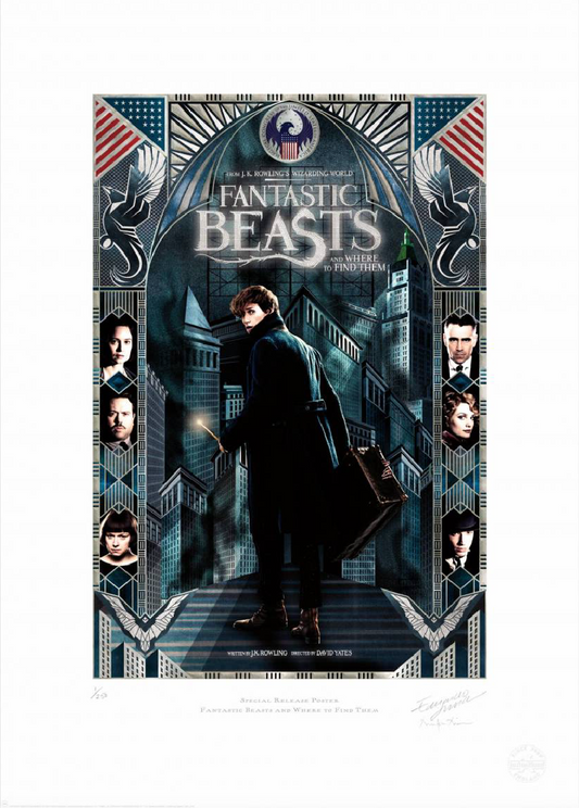 Phantastische Tierwesen - Special Release Poster 1 - LIMITED EDITION (11/250) gerahmt