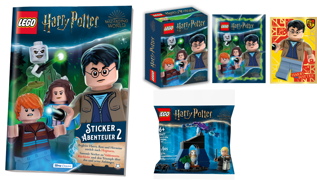Harry Potter - LEGO Harry Potter Sticker & Trading Card Collection Serie 2 - Starterpack