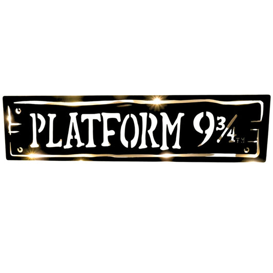 Harry Potter - Türschild inkl. LED-Beleuchtung - Platform 9 ¾