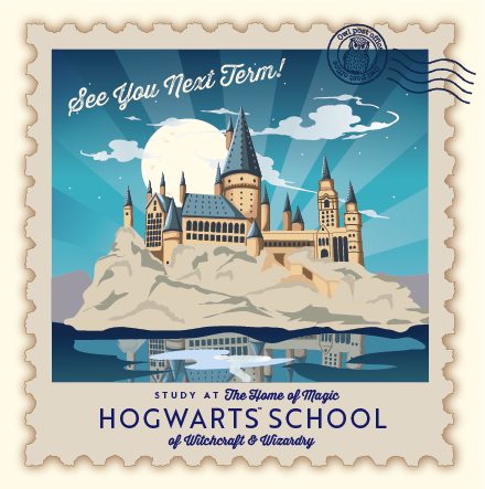 Harry Potter - Grußkarte -  Hogwarts Castle