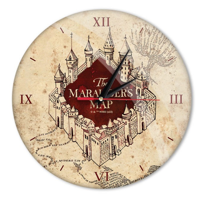 Harry Potter - Wanduhr - Karte des Rumtreibers