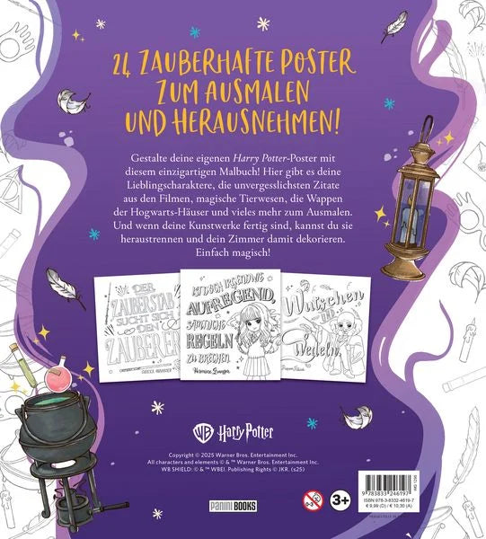 Harry Potter - Magische Poster zum Ausmalen - Zauberhafte Zitate aus der Welt von Harry Potter