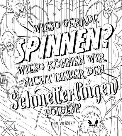 Harry Potter - Magische Poster zum Ausmalen - Zauberhafte Zitate aus der Welt von Harry Potter