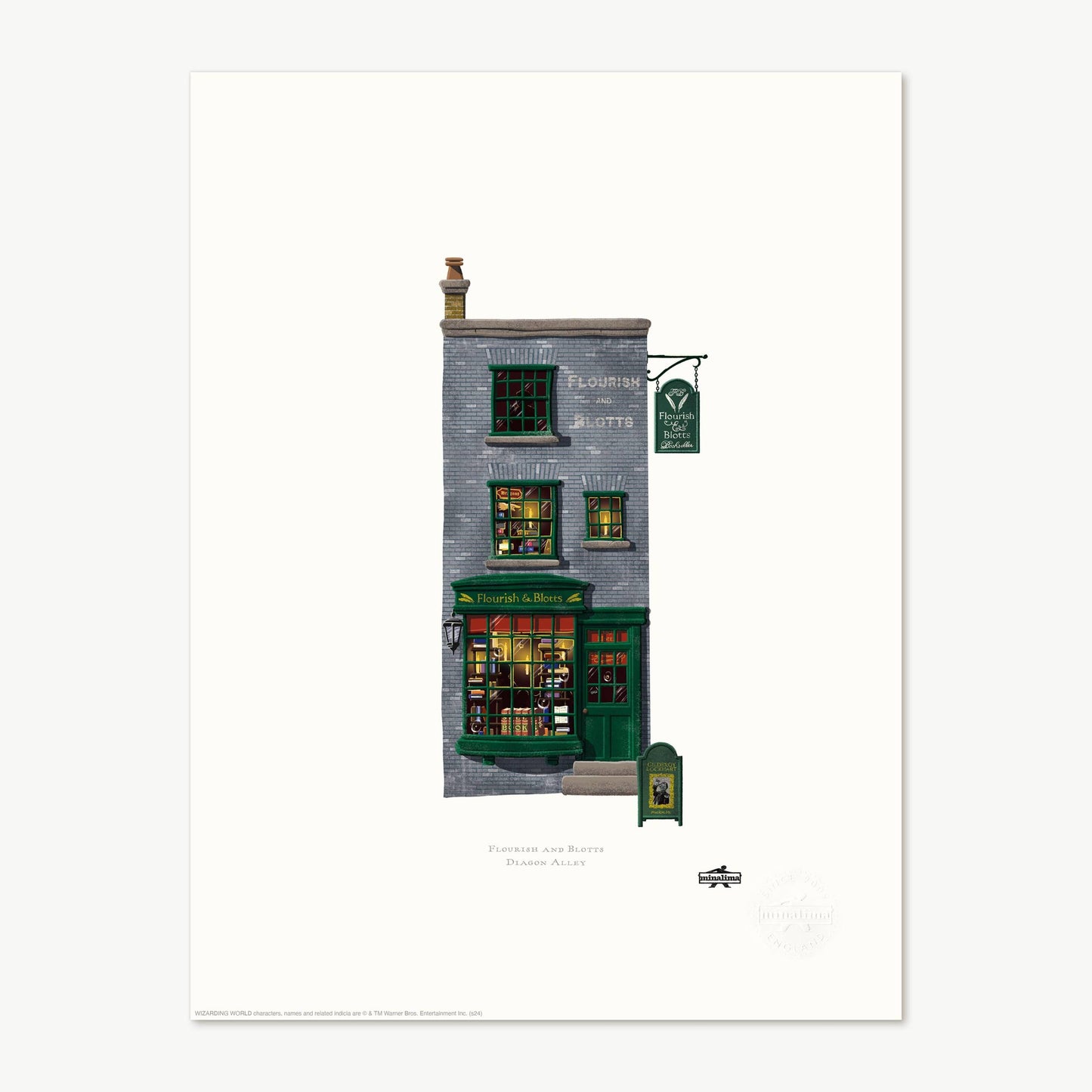 Harry Potter - Kunstdruck - Spellbinding Shops: Flourish and Blotts