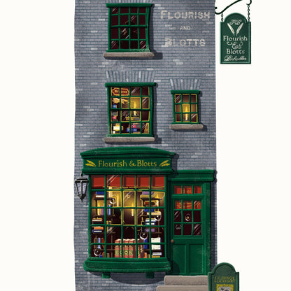 Harry Potter - Kunstdruck - Spellbinding Shops: Flourish and Blotts