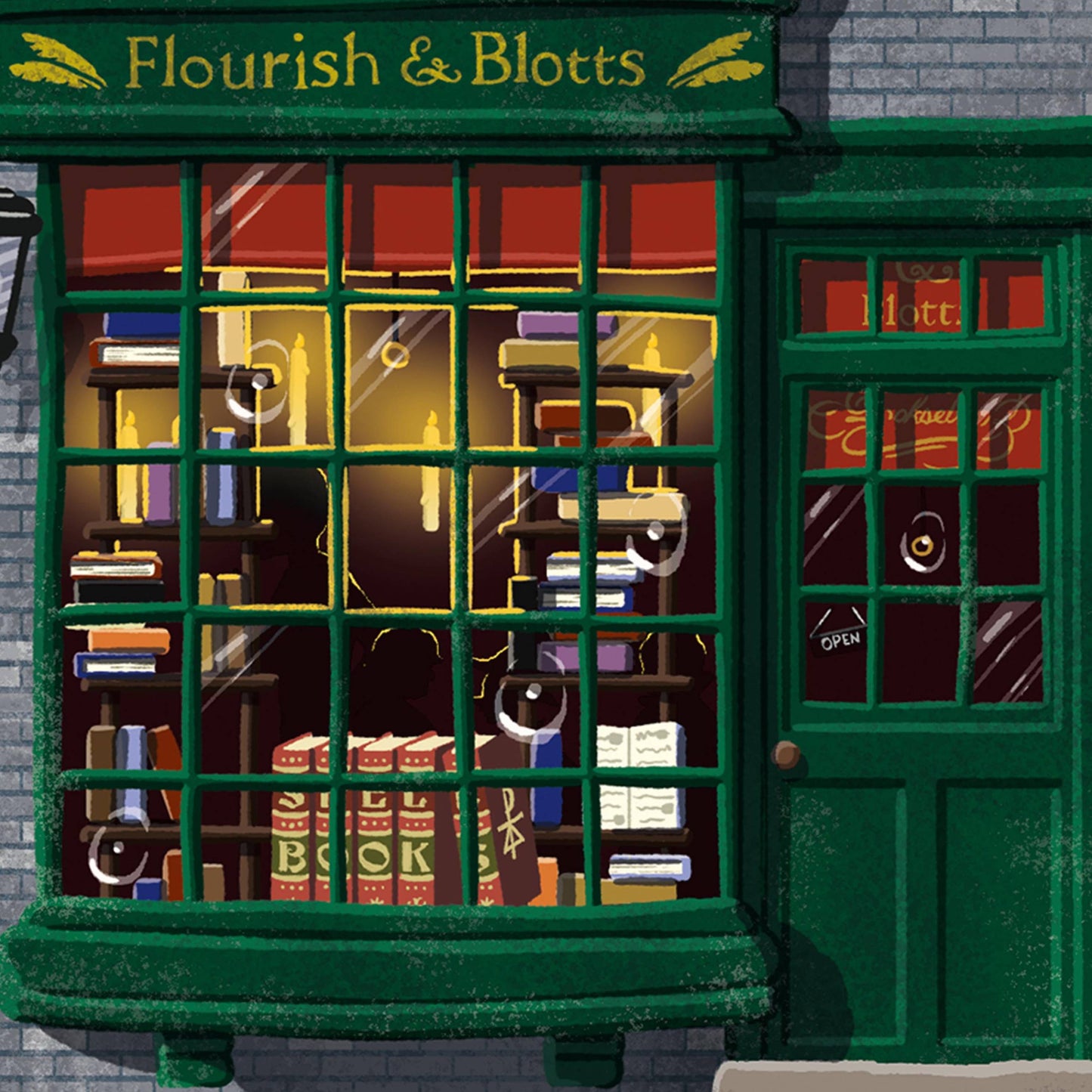 Harry Potter - Kunstdruck - Spellbinding Shops: Flourish and Blotts