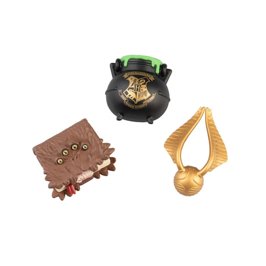 Harry Potter - 3D Magnet-Set - Monsterbuch, Goldener Schnatz, Kessel