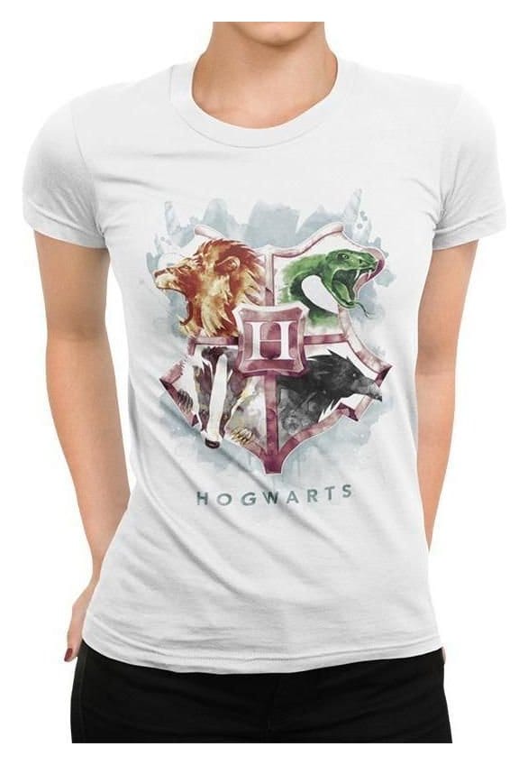 Harry Potter - T-Shirt - Aquarell Hogwarts Wappen