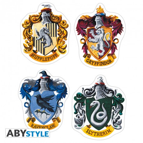 Harry Potter - Sticker - Hogwarts & Hauswappen