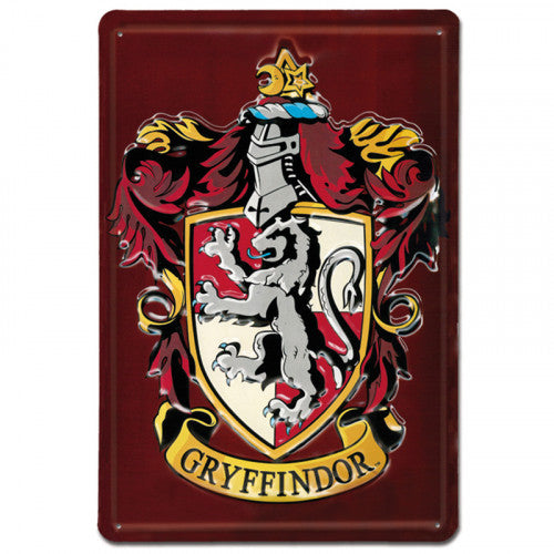 Harry Potter - Geprägtes Blechschild - Gryffindor