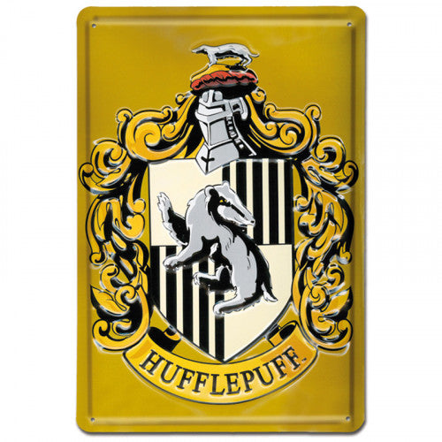 Harry Potter - Geprägtes Blechschild - Hufflepuff